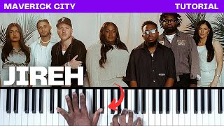 How To Play quotJIREHquot  Maverick City Music  Piano Tutorial Gospel CCM [upl. by Snook552]