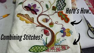 Unlocking Stitch Combinations Your Crewel Embroidery Guide [upl. by Emelun]