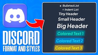 How To Do Discord Text Formats and Colored Text Complete Guide [upl. by Leidba80]