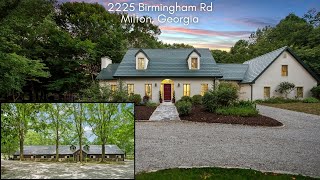 2225 Birmingham Road Milton Georgia  25 Acre Equestrian Estate For Sale with 16 Stalls [upl. by Talya]