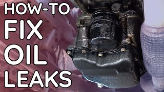 How to fix an OIL LEAK  Find and Repair Common Leaks [upl. by Iren]