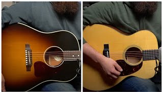 Martin 00018 vs Gibson J45 Acoustic Comparison [upl. by Sankaran860]