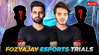 CLASH SQUAD TRAILS FOR FOZYAJAY ESPORTS  THE MAFIAS  FOZYAJAY IS LIVE [upl. by Tilney]