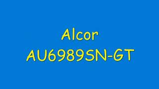 Alcor AU6989SNGT  02062022 [upl. by Aikin]