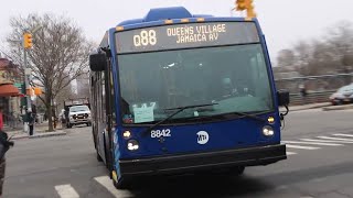 2022 Novabus LFS 8842 on the Q88 at Horace Harding Expressway and Main Street [upl. by Rettuc]