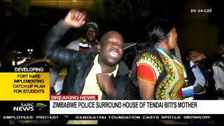 BREAKING NEWS Zimbabwe police surround house of Tendai Bitis mother [upl. by Housen]