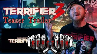 Reaction  Terrifier 3 Teaser Trailer [upl. by Nillek]