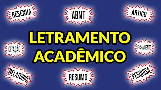 LETRAMENTO ACADÊMICO [upl. by Ibbor179]