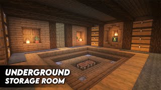 Minecraft Underground Storage Room Tutorial  How to Build a Storage Bunker World Download [upl. by Hibben507]