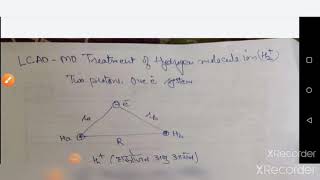 LCAOMO treatment of H2 ion  Rinku Chawla [upl. by Macdonald]