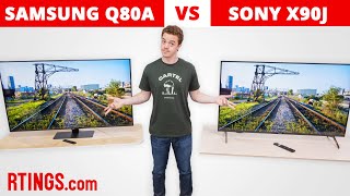 Samsung Q80A vs Sony X90J  MidRange Showdown [upl. by Iron]