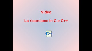 La ricorsione in CC teoria ed esempi [upl. by Rancell489]