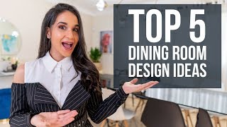 Top 5 Dining Room Interior Design Ideas  Tips and Trends for Home Decor [upl. by Knight]