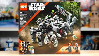 LEGO Star Wars 75361 MANDALORIAN SPIDER TANK Review 2023 [upl. by Valsimot429]