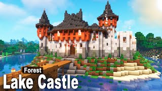 Minecraft How to build a Diorite Lake Castle  Tutorial part 1 [upl. by Teews629]