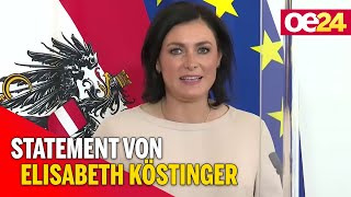 Ministerrat Statement von Elisabeth Köstinger [upl. by Hermes]