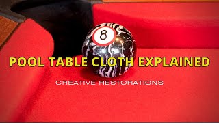 Pool Table Cloth 101 [upl. by Chenay]