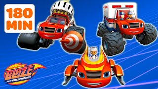 3 HOUR MARATHON of Monster Machine Transformations 🏎️💨  Blaze and the Monster Machines [upl. by Eetnwahs103]