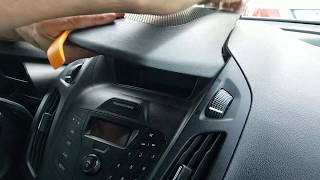 How to Remove Radio  Display from Ford Transit 2015 for Repair [upl. by Nofets]