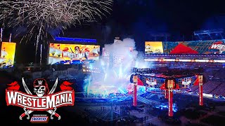 WrestleMania 37 set reveal at Raymond James Stadium [upl. by Chelsae]