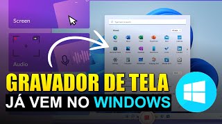 COMO USAR GRAVADOR DE TELA QUE JÁ VEM NO WINDOWS [upl. by Nicholson249]