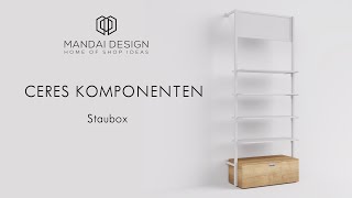 Komponenten für Ladenbausystem Ceres  Staubox [upl. by Callida387]