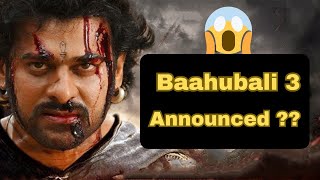 Baahubali 3 Releasing Soon  CineMan [upl. by Lorne]