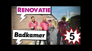 Badkamer en wc renovatie part 5 [upl. by Ilyse]