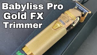 Babyliss Pro Gold FX  Babyliss Trimmer Review [upl. by Akemit]