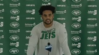 Alijah VeraTucker Press Conference quotExcited To Think About 1 Vs Carolinaquot  New York Jets  NFL [upl. by Westhead]