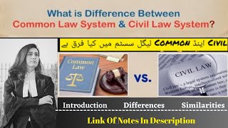 Similarities and Differences between civil and common legal system  Civil law  Common law  law [upl. by Eerok]