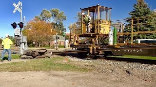 TRRS 478 CSX Rail Unloading Train at Work [upl. by Pickens]