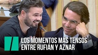 Los momentos más tensos entre Aznar y Rufián [upl. by Umeko]