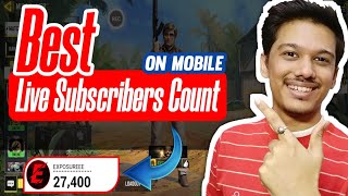 Add Awesome Live Subscribers Count On Mobile Live Stream Hindi [upl. by Lillian253]