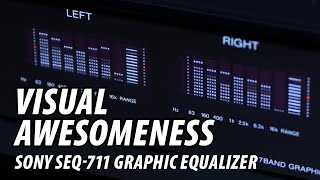 Sony SEQ711 Graphic Equalizer  A Visually Awesome Spectrum Analyzer [upl. by Ttessil]