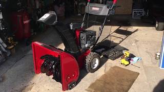 Replacing Crafstman snowblower carburator [upl. by Donia572]