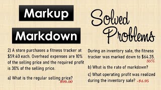 Markup and Markdown  Solved Problems [upl. by Kaela888]