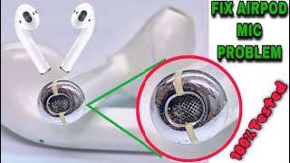 FIX AirPods Microphone Not Working 2023HOW TO CLEAN AIRPODS MIC [upl. by Sebastian]