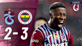 Trabzonspor 23 Fenerbahçe  MAÇ ÖZETİ  Trendyol Süper Lig  Önemli Kareler [upl. by Odrareve]