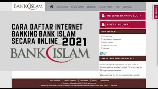 CARA DAFTAR BANK ISLAM ONLINE [upl. by Trocki]