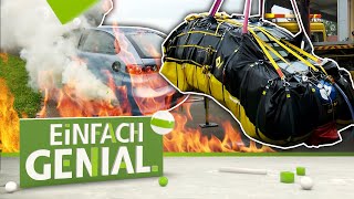 EAUTOBRÄNDE mit dem LÖSCHSACK bekämpfen 🚒🔥  Einfach genial  MDR [upl. by Reeta]