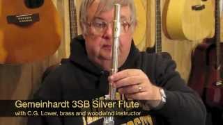 Gemeinhardt 3SB Conservatory Model Solid Silver Flute [upl. by Ahsenar344]