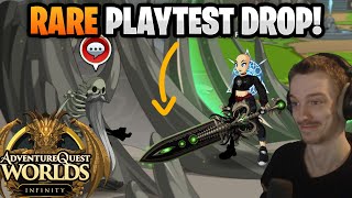 I Farmed the FIRST RARE AQW Infinity Drop [upl. by Farrand]