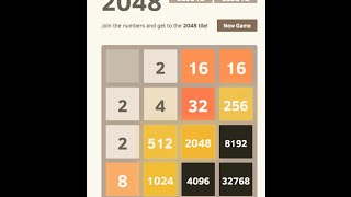 2048 AI  32768 Tile Achieved Score 630304 [upl. by Blim]