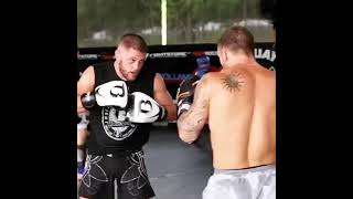 Rafael Fiziev and Brad Riddell sparring  Tiger Muay Thai [upl. by Nalra]