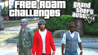 GTA 5 Funny Moments 155 FREE ROAM CHALLENGES With The Sidemen GTA 5 Online Funny Moments [upl. by Harras152]