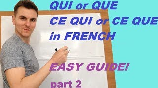 qui or que ce qui or ce que in French part 2 [upl. by Aierbma150]