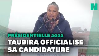 Christiane Taubira annonce sa candidature à la présidentielle 2022 [upl. by Anahsed716]