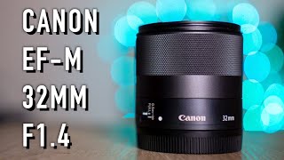 Canon EFM 32mm f14 Review  Its a BEAST Canon M50 [upl. by Verdha313]