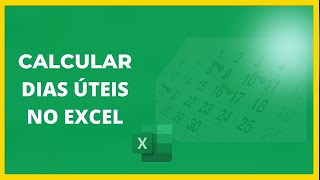 Contar Dias Uteis no excel [upl. by Sheffie819]